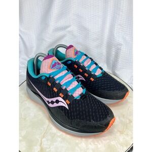 Saucony Canyon TR Trail Running Shoes Women 8.5 Black Pink Athletic Gym Sneakers